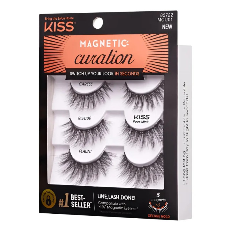 Pestañas Postizas Magnéticas Multipack 3 Pares Kiss