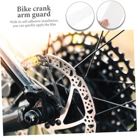 GANAZONO Protector de Biela para Bicicleta de Carretera Todo Terreno, Funda de TPU Transparente Resistente a Impactos para Proteger Brazo de Manivela, Juego de 2 Piezas