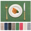 Vinyl Placemats Set of 8, PVC Woven Washable Non-Slip Table