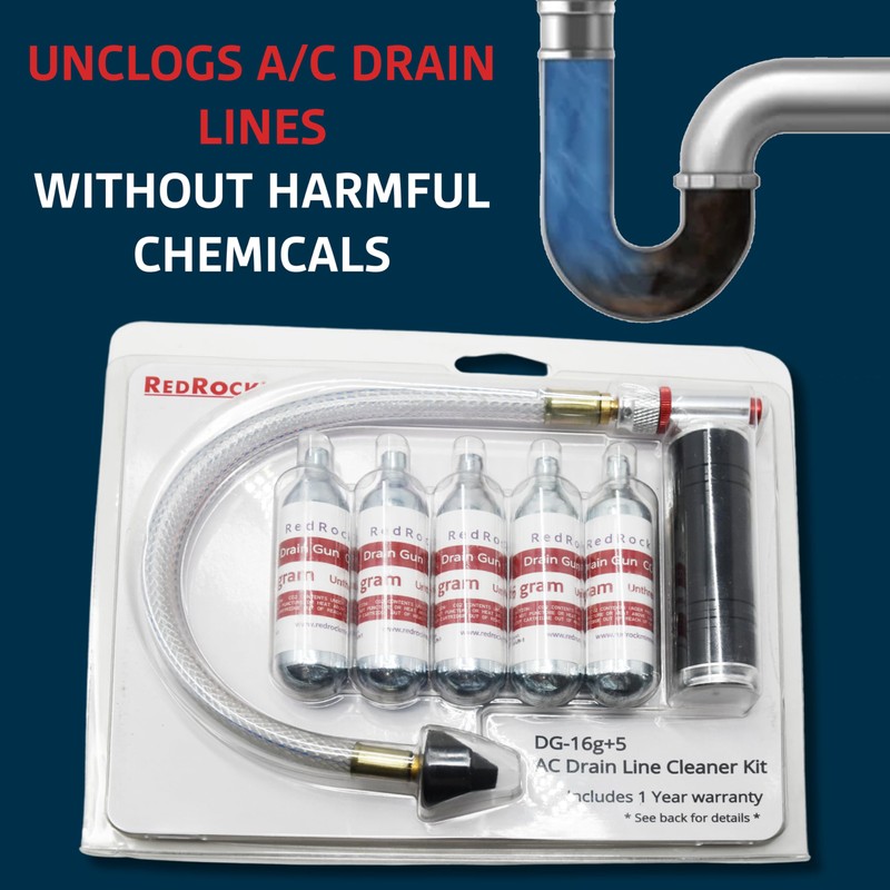 RedRock Gallo Gun AC Drain Line Cleaner Tool, HVAC Air