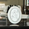 SWTHONY Oval 5 x 7 Picture Frames, Silver Modern 5