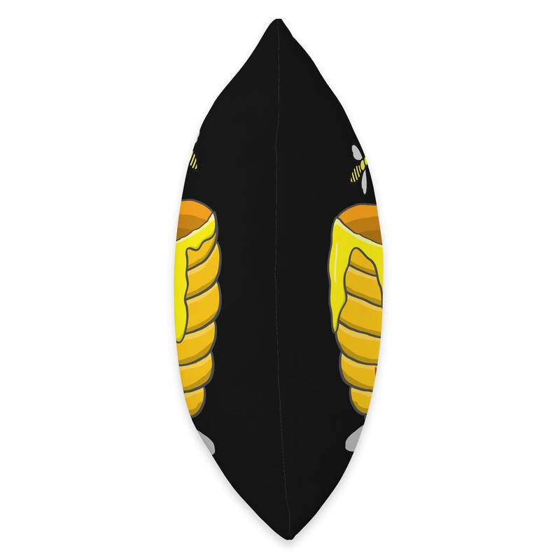 Honey Pot With Honey Bees Sweet Gift Throw Pillow