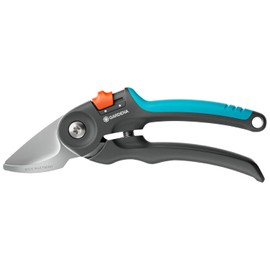 Gardena PremiumCut Bypass Pruner for Fresh Wood 22mm Cutting Diameter Ergonomic Handles PowerCoating Blades Made in Germany (12241-20)