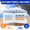FANPAT 2Pcs Instant Canopy Tent Sidewalls for 10x10 Pop-Up Canopy,