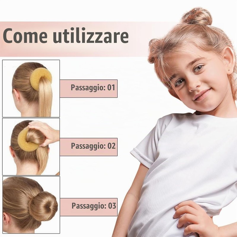 YAYNO 34 Pezzi Set Completo per Chignon 4 Creatore per
