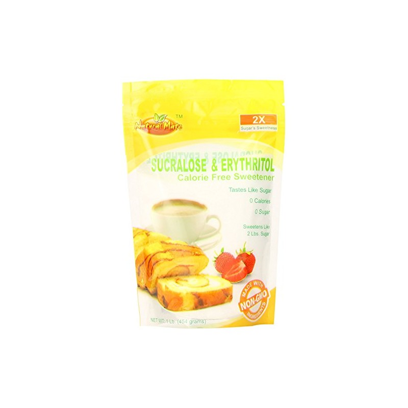 Natural Mate Sweetener, Sucralose and Erythritol, 16 Fl Oz (Pack