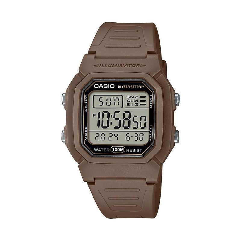 Casio Illuminator 10-Year Battery Digital Watch W-800H-5AVCF