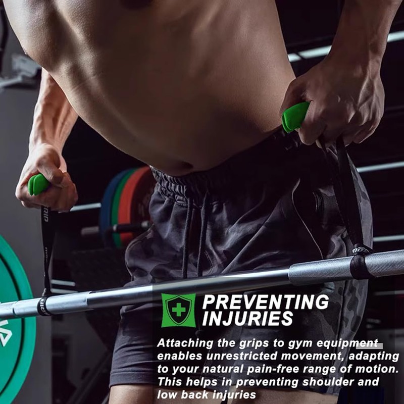 Pull-Up Handles Fitness Belt Heavy Duty Cable Machine Grips Training
