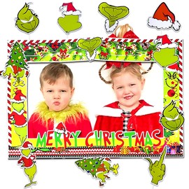 JeVenis Merry Christmas Party Booth Props Frame Merry Christmas Game Decoration Christmas Party Decoration Christmas Party Supplies