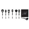 Chef Aid Black Nylon Spaghetti Spoon with Rest and Grip