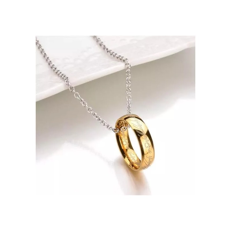 Dtup Anillo Único Tolkien Señor De Los Anillos Con Cadena