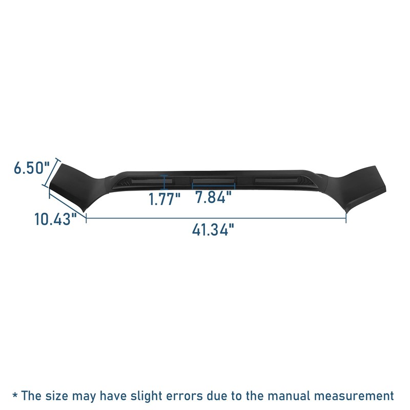 u-Box Hood Protector for Toyota Tacoma 2016-2023 | Matte Black