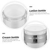 Gatuida 3Pcs Airless Pump Jars Travel Cream Containers Durable Refillable