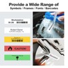 SUPVAN LP5120M Label Maker Machine with Keyboard & AC Adapter,