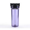 Hydronix HF3-10CLBK34, 10" Clear Housing with Black Rib Cap For