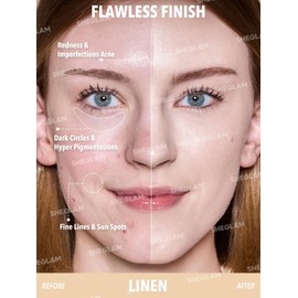 SHEGLAM Skin Magnet High Coverage Foundation Stick Longwear Medium Face Makeup for All Skin Types-Linen