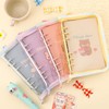 GOSYOBS Sealing Notebook, A5 Large Storage Binder, Transparent, 20 Refills