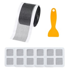 CVDYWDJIE 1 Rolle Duschfilter, 5 Bodenablaufaufkleber, Abflussfilter, Badewannen-Haarfilter, Haarauffangnetz