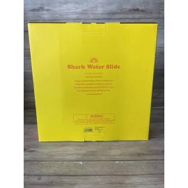 Sun Squad 2-Lane Shark Water Slide Built-in Sprinklers 18 FT Slip N Slide