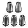 sourcing map 5pcs ER16 Spring Collet Set, 1/8" to 3/8"