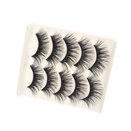 Healeved Tubing Mascara Black 5 Pairs of False Lashes Easy to Apply Remove Natural Eyelashes Look