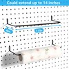 FRIMOONY Pegboard Hooks, with Plastic Holders, Peg Locks, for Organizing