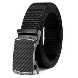 YOETEY Ratchet Tactical Gun Belt for Men - 1.5" Stiff Nylon Web Work Belts Heavy Duty - Slide Buckle Fit Pants