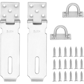 Heavy Duty Padlock Hasp Door Locks Hasp Latch 5 Inch Heavy Duty 304 Stainless Steel Securit