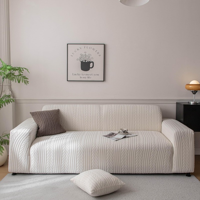 1 Piece Stretch Sofa Cover Washable for 4 Seater Oversized