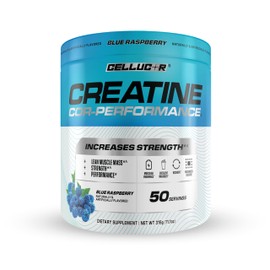 Cellucor Creatine Powder, ICY Blue Razz Flavor - Increases Strength, Lean Muscle Mass & Endurance, Micronized Creatine for Fast Absorption, 5g Creatine per Serving, 50 Servings