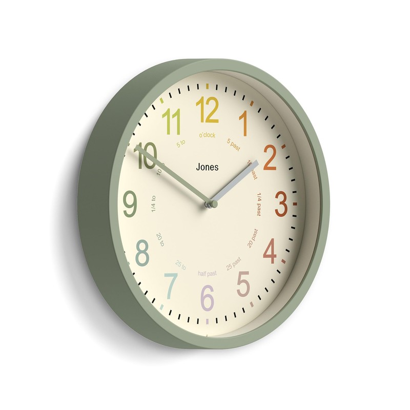 Jones Clocks® Kids Clock - Time Teaching Clock - Learn
