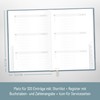 paper&you® Password Book A6+ with A-Z Index "Blue Ginkgo" for