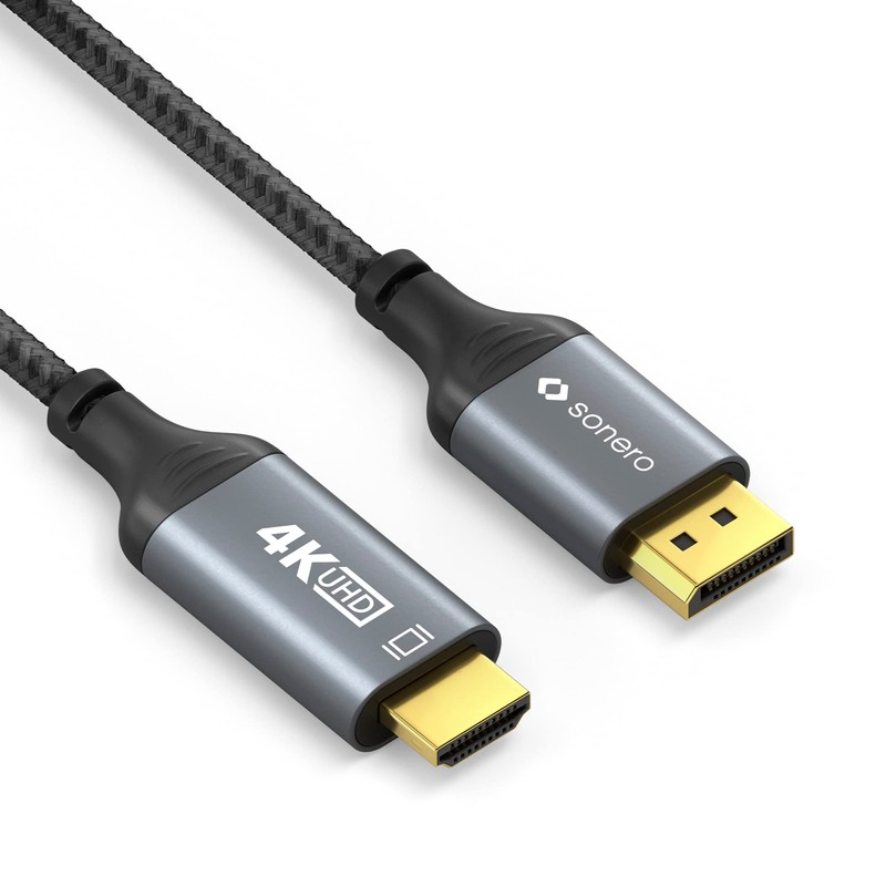 Sonero® 4K DisplayPort 1.2 auf HDMI 2.0 Kabel, DisplayPort Stecker