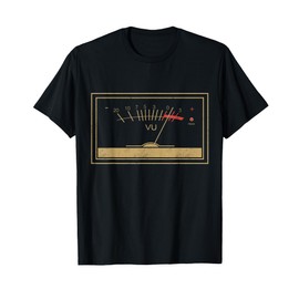 Vintage Db Meter Music Lovers Gifts Styled Vinyl Record T-Shirt