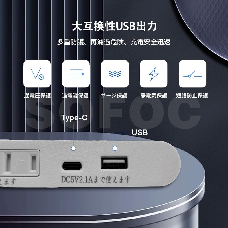 SOFOC Recessed Power Strip Furniture Drawer Outlet with USB-C and