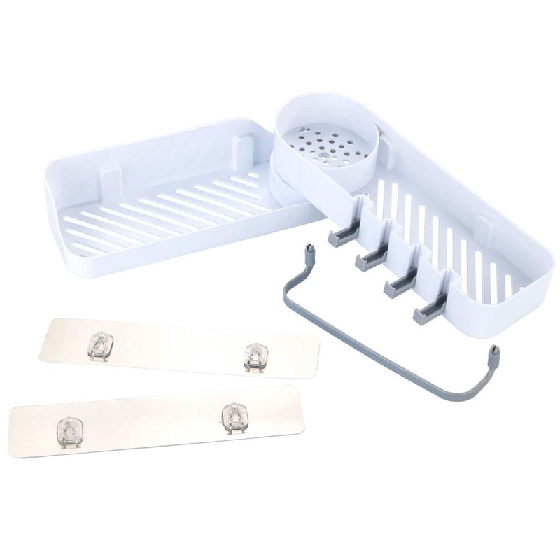 Maximex Corner Storage Basket with Swivel Joint No Drilling -