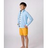 Rusty 964463 Kids Rash Guard, Stand Collar, Smile, Back Print,