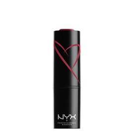 NYX Professional Makeup Lippenstift mit Satin-Finish und ultra-gesättigter Farbe, Shout Loud Satin Lipstick, Love Is A Drug (Rosa)