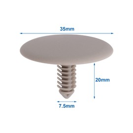 OAUTOO 25PCS Interior Roof Headliner Retainer Clip for TY98TL2-AA Chrysler Voyager Town & Country, Dodge Caravan Grand Caravan 2001-2003