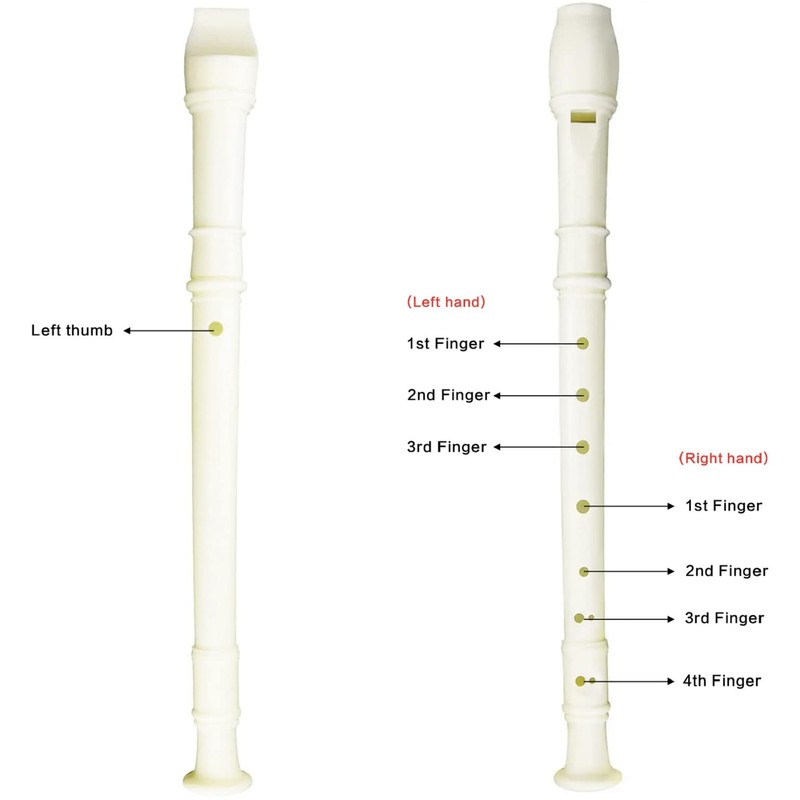 Soprano Recorder 8 Hole Classic German Style Descant Flute Musical