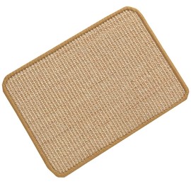 SHENGOCASE 4-Pack 10" x 12" Sisal Cat Scratching Mat Pad with Hook & Loop Tapes for Wall Couch, Window Perch, Cat Wall Furniture Shelves