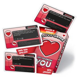 Get to know you - The Deeptalk Card Game! Love Game | Less Small Talk & More Intensive Conversations for Any Society | Icebreaker - Game | with 54 High Quality Playing Cards Made in Germany