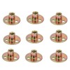 Socell 5/16"-18 T Nuts Brad Hole Carbon Steel Round Base