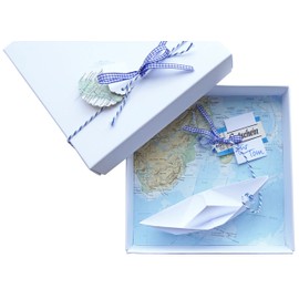 Money Gift Packaging for Travel, Voucher Ship for Birthday Wedding Gift