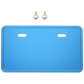 Bike Parts Center 900107 License Plate Base, Large, 125cc~ Blue