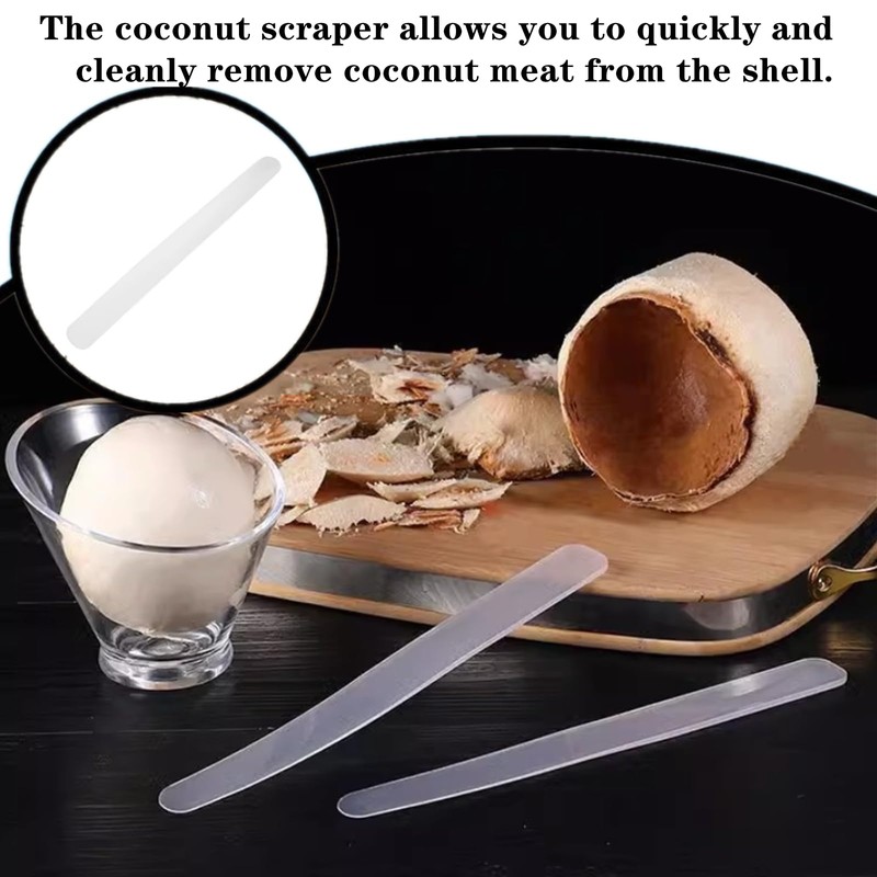 4 PCS Coconut Opener Professional Coconut Tool Coconut Meat Scraper