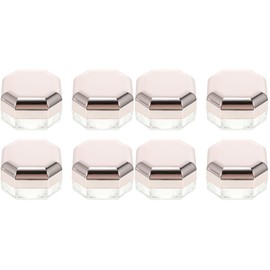 Healvian 8 Pcs Powder Box Cosmetic Travel Containers Sponge Creamy Blush Empty Powder Compact Loose Powder Case Cosmetic Powder Containers Makeup Powder Body Powder Abs