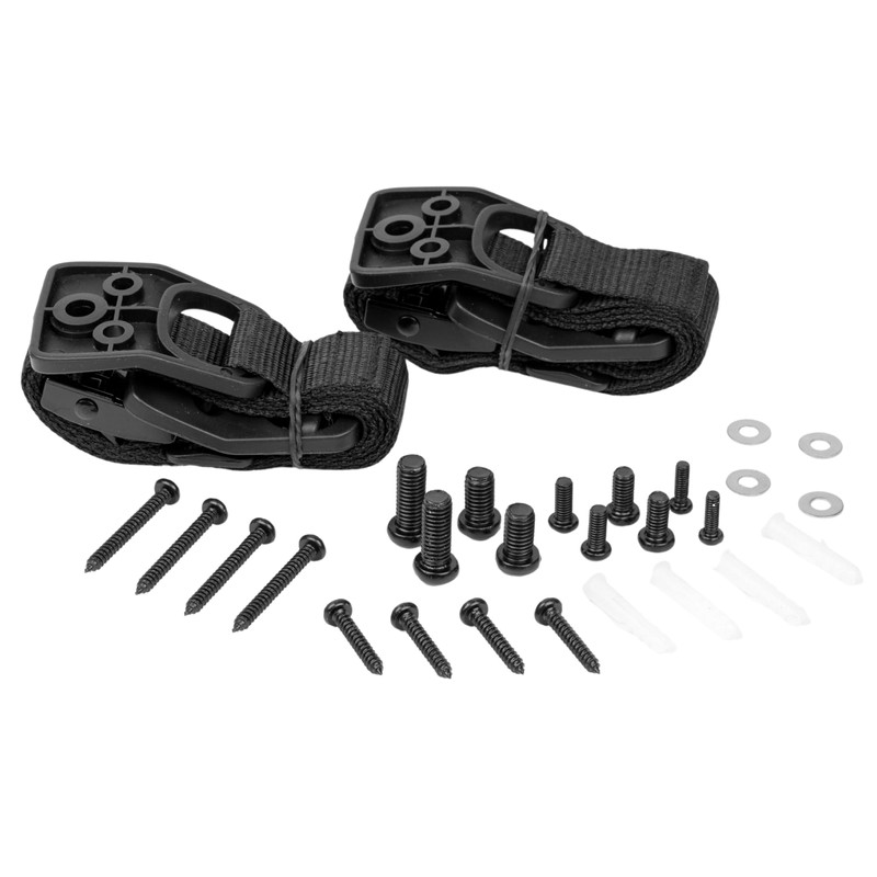 1 Set Black TV Tilt Lock Screw On TV Shelf