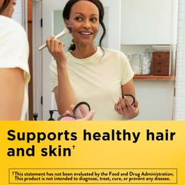 Nature Made Nature Made Biotin 1000 mcg, Dietary Supplement Supports Healthy Hair & Skin, 120 Softgels, 120 Day Supply