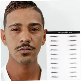 WOONEKY Men's Eyebrow Makeup Tool 20 Pairs Waterproof Stickers Realistic Simulation No More Sparse Brows